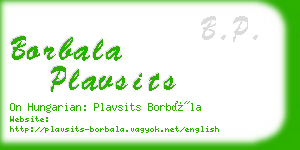 borbala plavsits business card